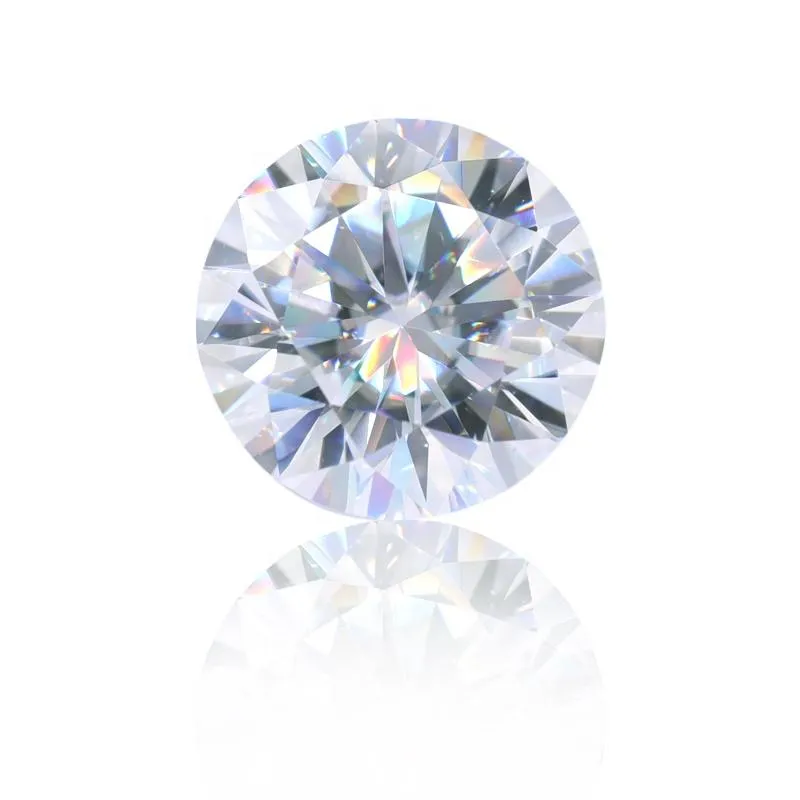 0.8-2.9mm De White Vvs Round Cut Loose Moissanite Melee Gemstone