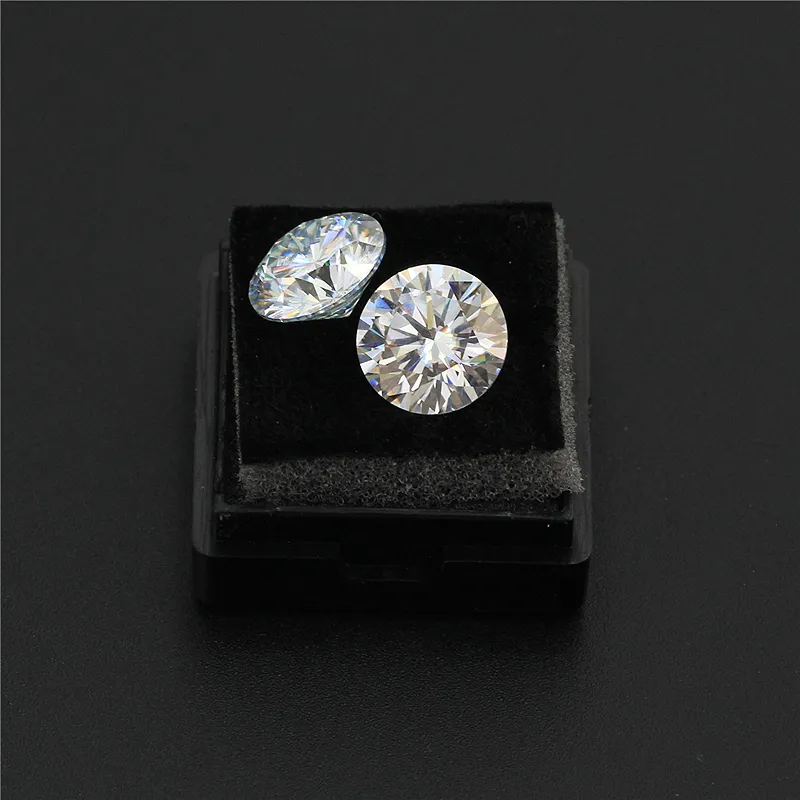 0.8-2.9mm De White Vvs Round Cut Loose Moissanite Melee Gemstone