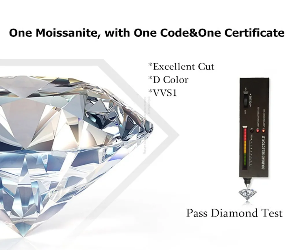 1.0mm Moissanite 1.20mm 1.50mm 2.0mm 2.5mm Melee Moissanite
