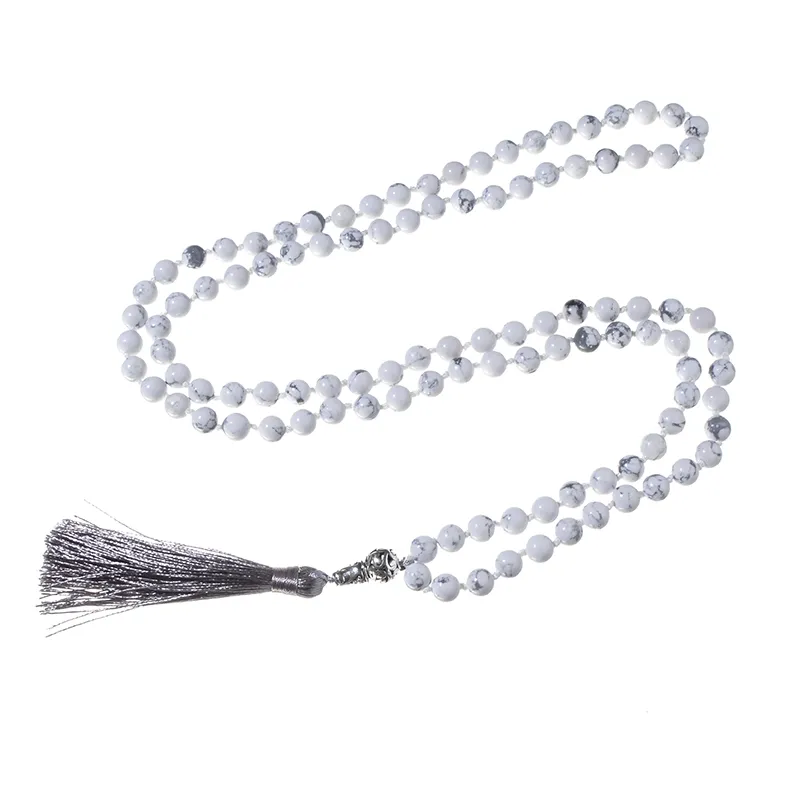 108 Gemstone Amazonite Beads Necklace