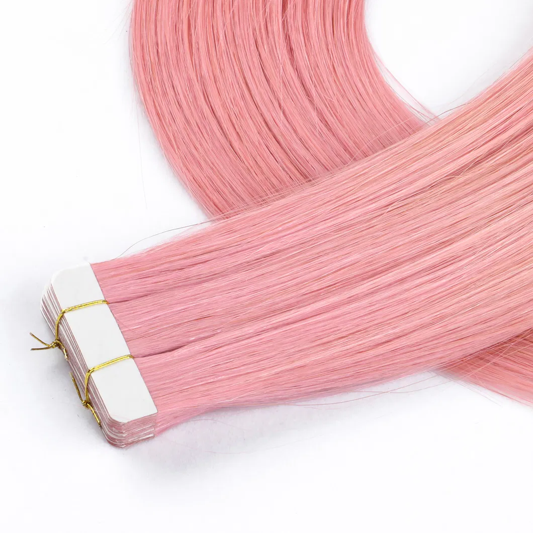 14"- 24" Tape Human Hair for Woman Extensions Straight Remy on Adhesive Invisible PU Weft Extensions Balayage Color #6 to 613b