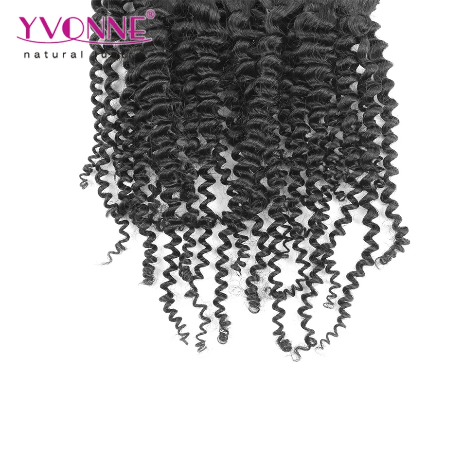 18 Clip Brazilian Kinky Curly Clip in Human Hair Extensions Virgin Hair Natural Color 120g/Set