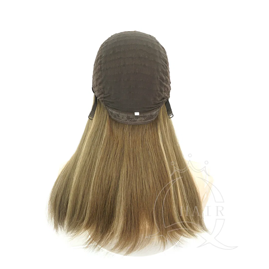 18 Inches Small Layer Human Hair Wig Brazilian Hair Natural Hair Color Can Custom All Color and Balayage Color Wigs Standard Jewish Wig Kosher Wigs