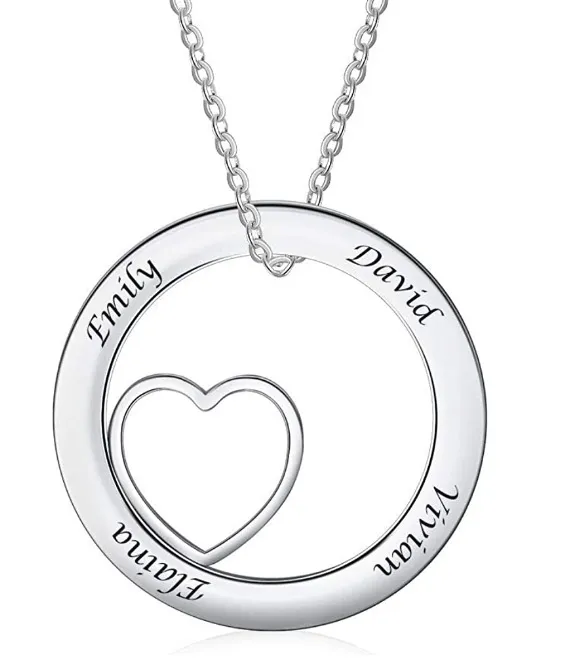 18K Gold Name Plate Stainless Steel Jewelry Vendor Custom Personalised Friendship Family Name Necklace for Women and Men