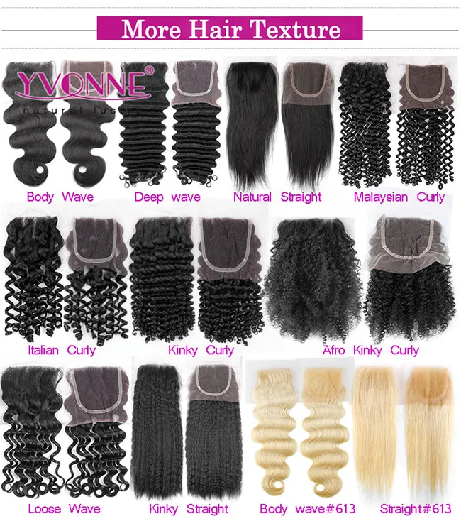 2017 Hot Yvonne Hair Brazilian Human Hair Lace Closure