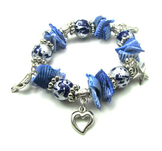2021 New Style Silver Beaded Bracelet