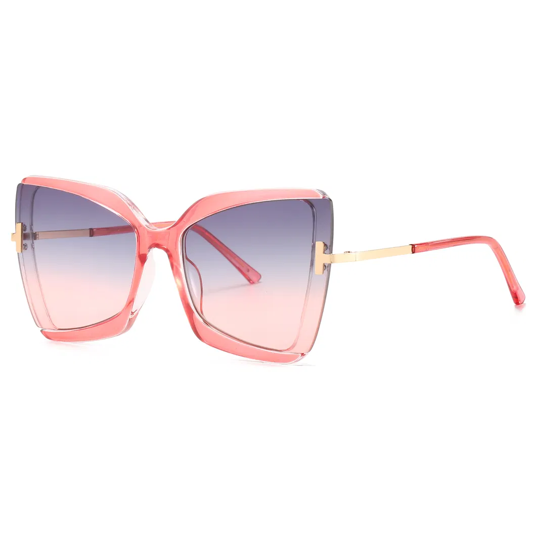 2020 No MOQ Cateye Fashion Women Sunglasses with Ocean Lens