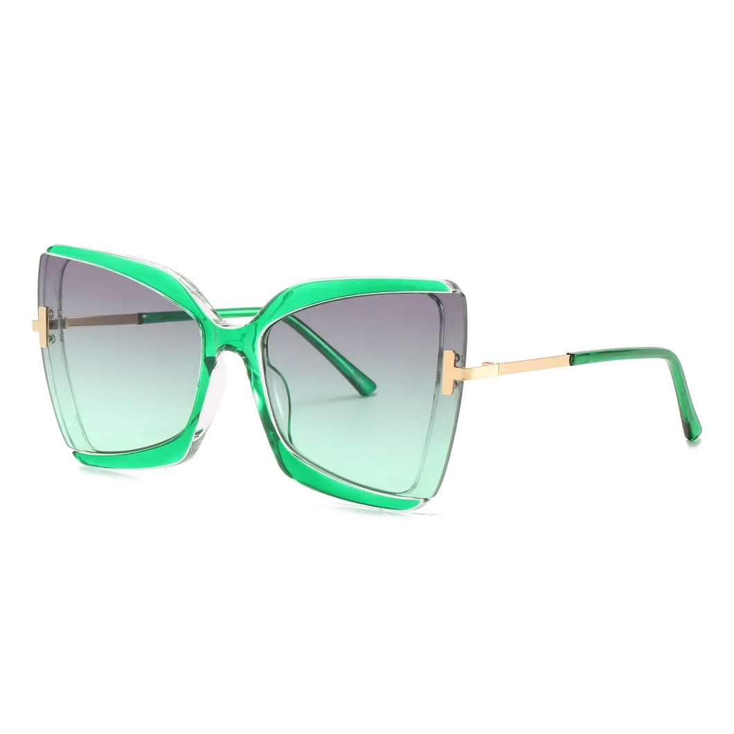2020 No MOQ Cateye Fashion Women Sunglasses with Ocean Lens