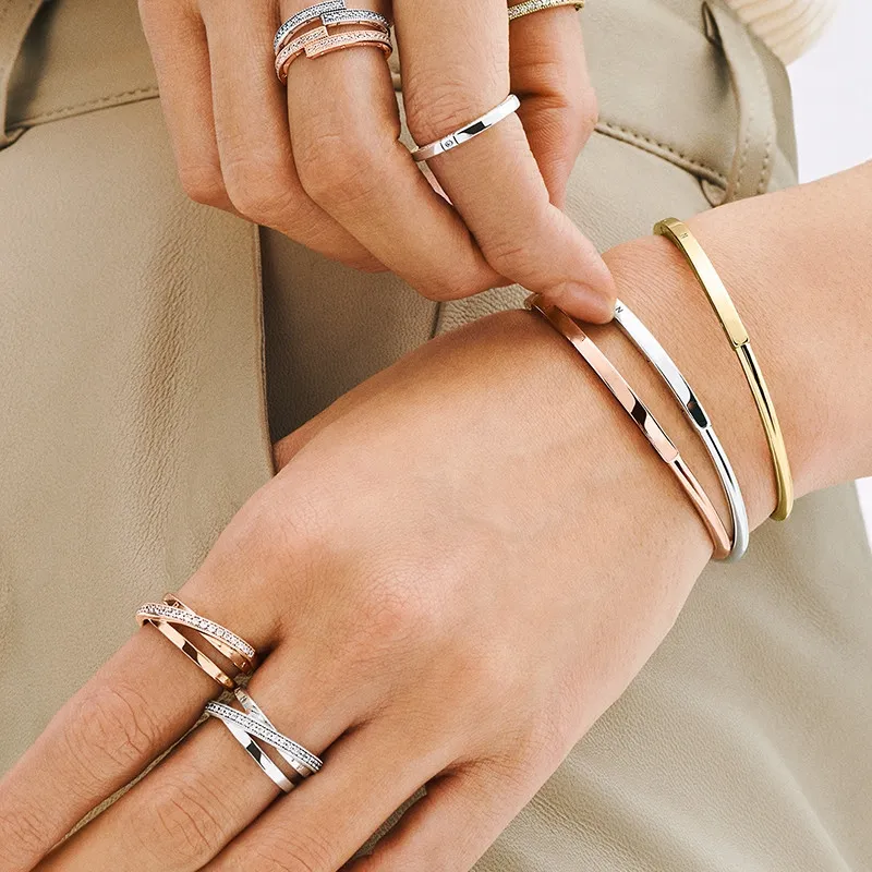 2021 Hot Sale Jewelry for Women Fit Original Pulseras Plata Bangle DIY Charms 100% 925 Sterling Silver Beads Bracelets2021 Hot Sale Jewelry for Women