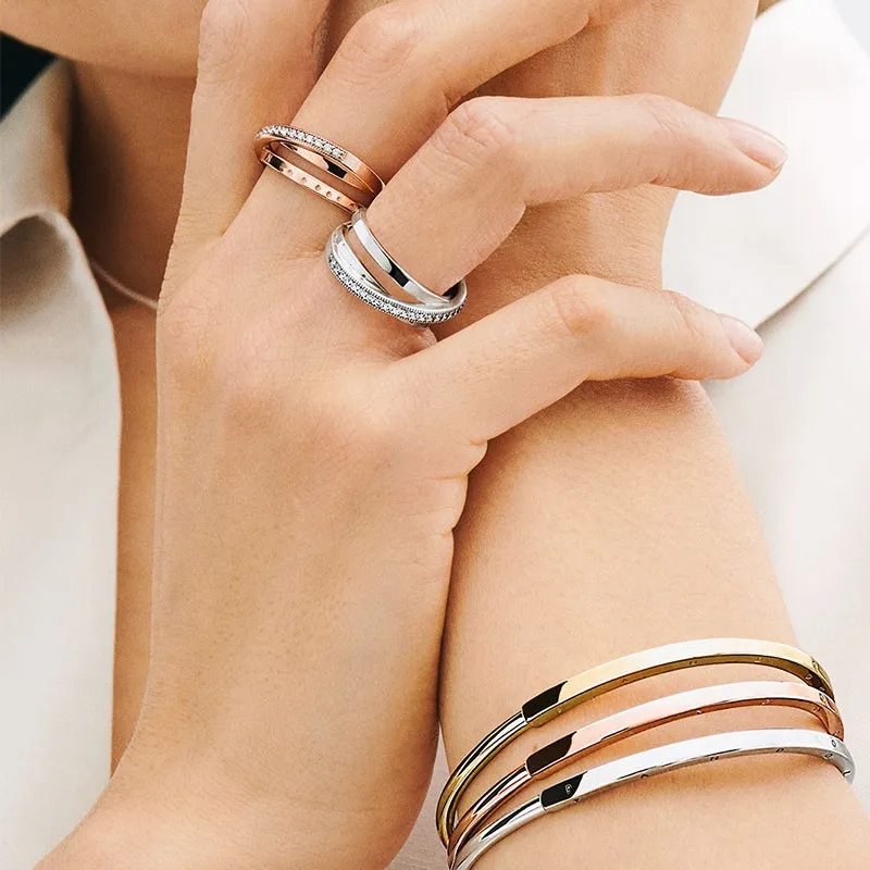 2021 Hot Sale Jewelry for Women Fit Original Pulseras Plata Bangle DIY Charms 100% 925 Sterling Silver Beads Bracelets2021 Hot Sale Jewelry for Women