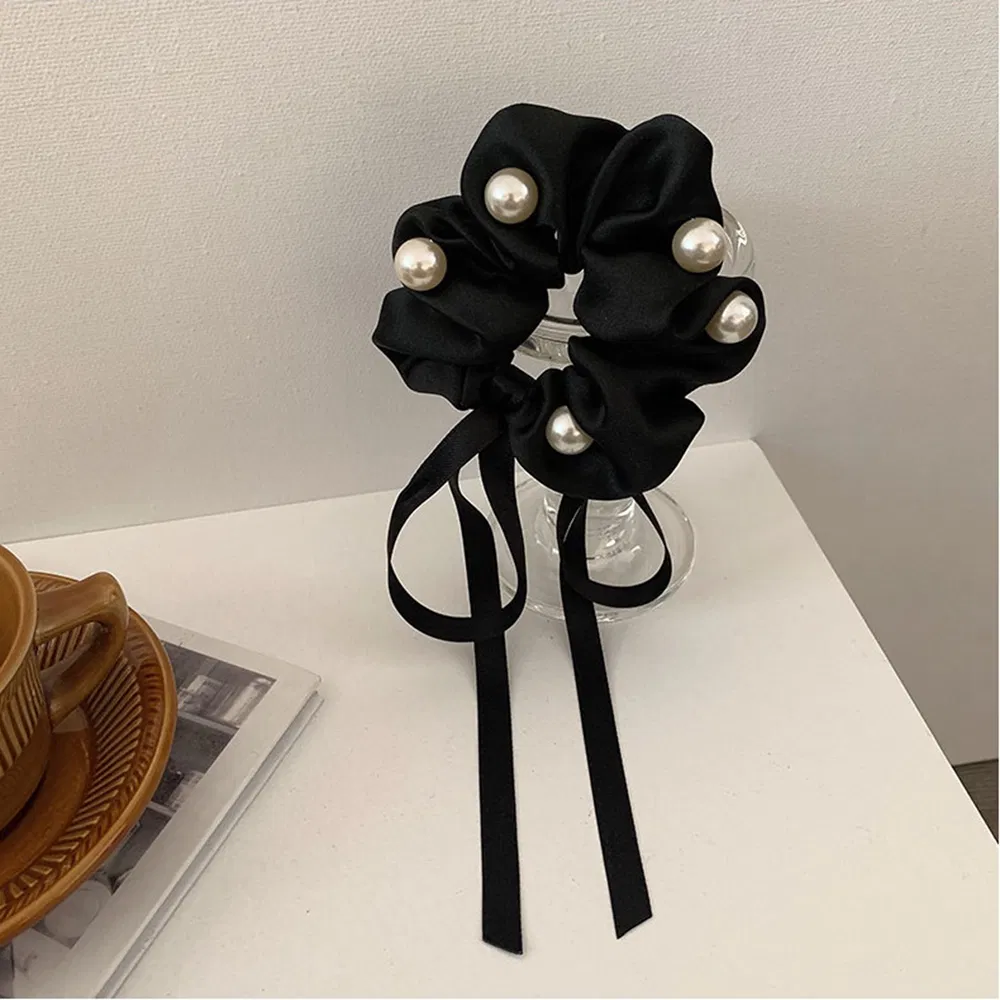 2021 New Korean Style Ribbon Tie Head Rope Bow Hair Tie