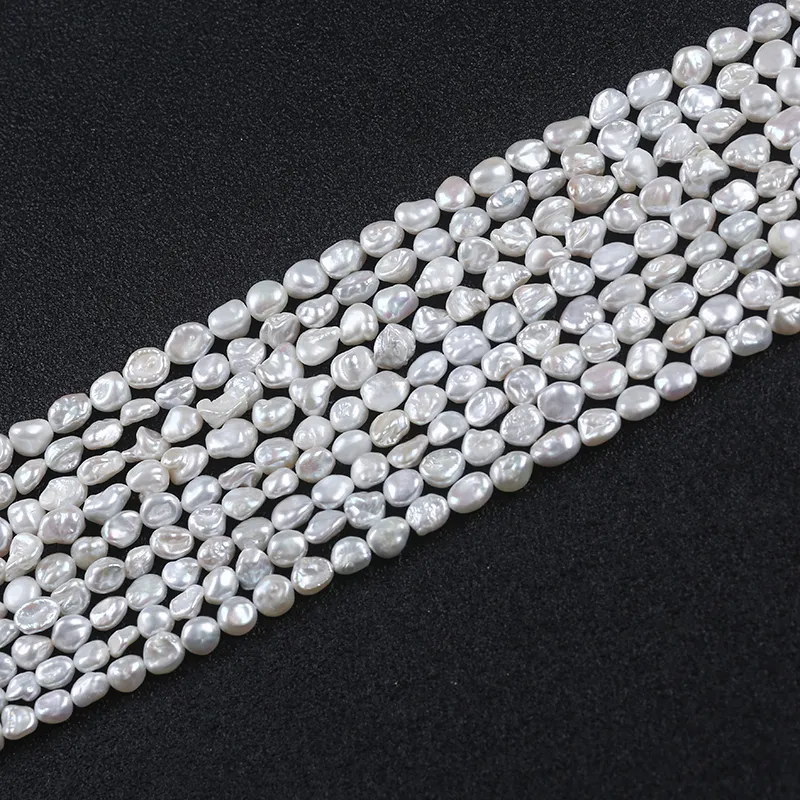 7-8mm Keshi Loose Pearl Strands for Jewelry Making