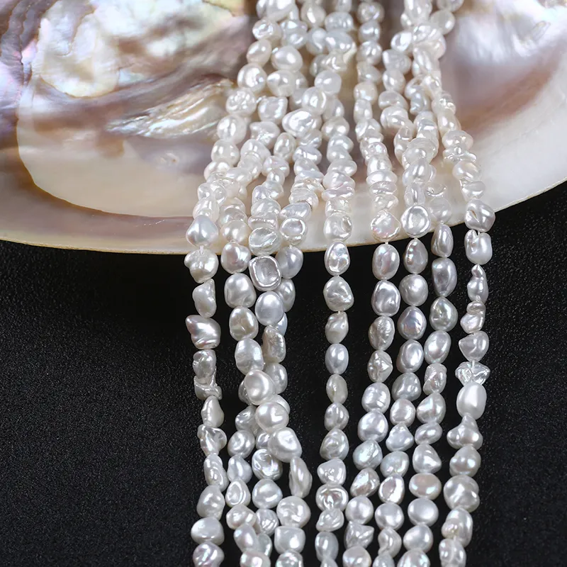 7-8mm Keshi Loose Pearl Strands for Jewelry Making