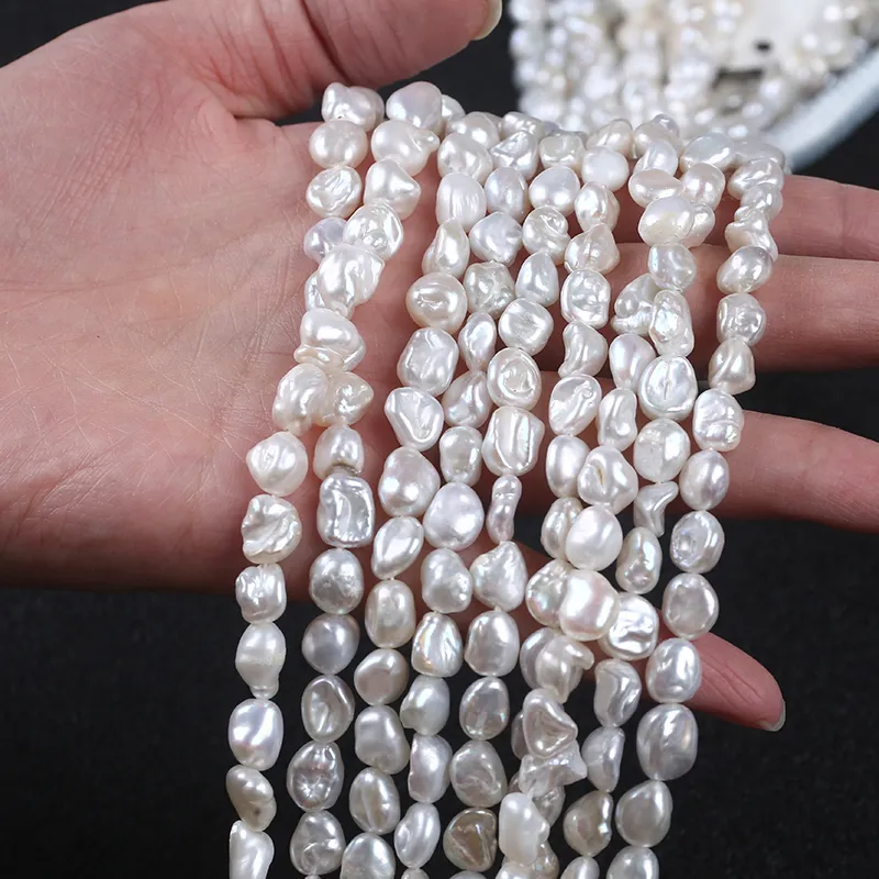 7-8mm Keshi Loose Pearl Strands for Jewelry Making