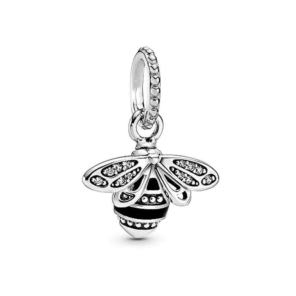 925 Sterling Silver Charm Bee Owl Insect Animal Series Beads Fit Original Charms Bracelet for Women DIY Jewelry Gift