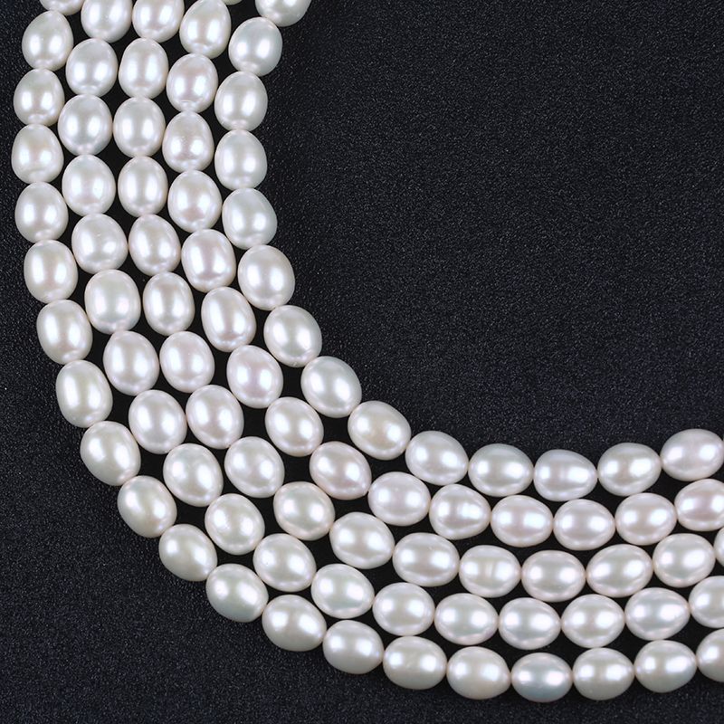 AAA 8-9mm Rice Freshwater Pearl Loose Beads for Making Necklace