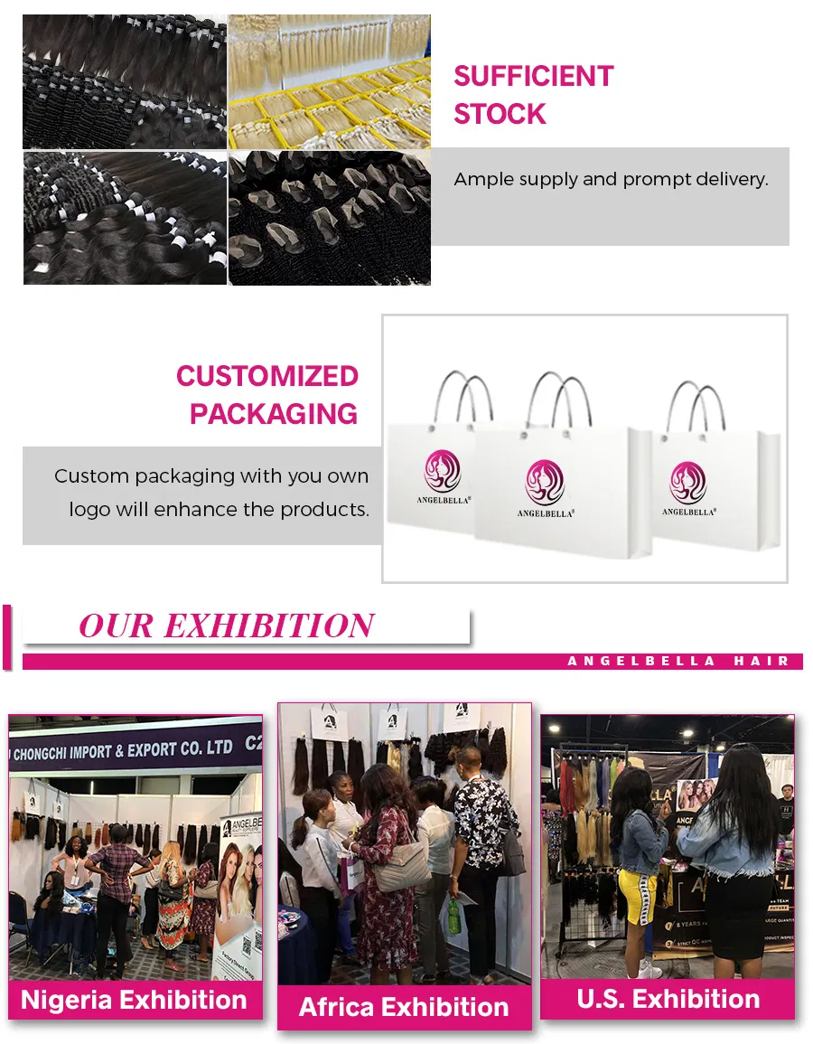 Angelbella 100 Natural Deep Wave Human Hair with 4X4 Lace Closure