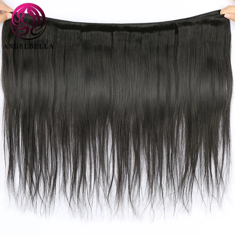 Angelbella Brazilian Straight Hair Waves Bundle Deals Online 30inch Remy Hair Natural Color Human Hair Bundles