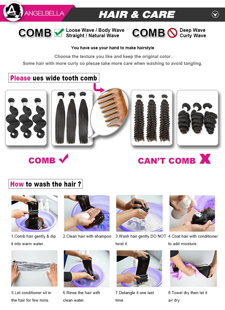 Angelbella Fashion Style Virgin Human Curly Hair Closures 5*5 Lace Closure