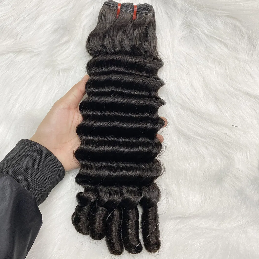 Angelbella Hot Sale Human Hair Loose Deep Funmi Hair Weave Bundles for Black Women