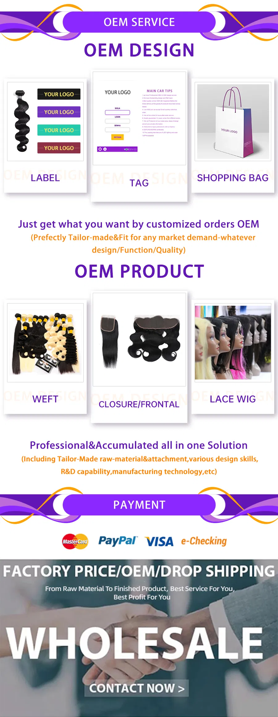 Angelbella New Styles Spring Wave Hair Bundles 1b# Virgin Human Hair