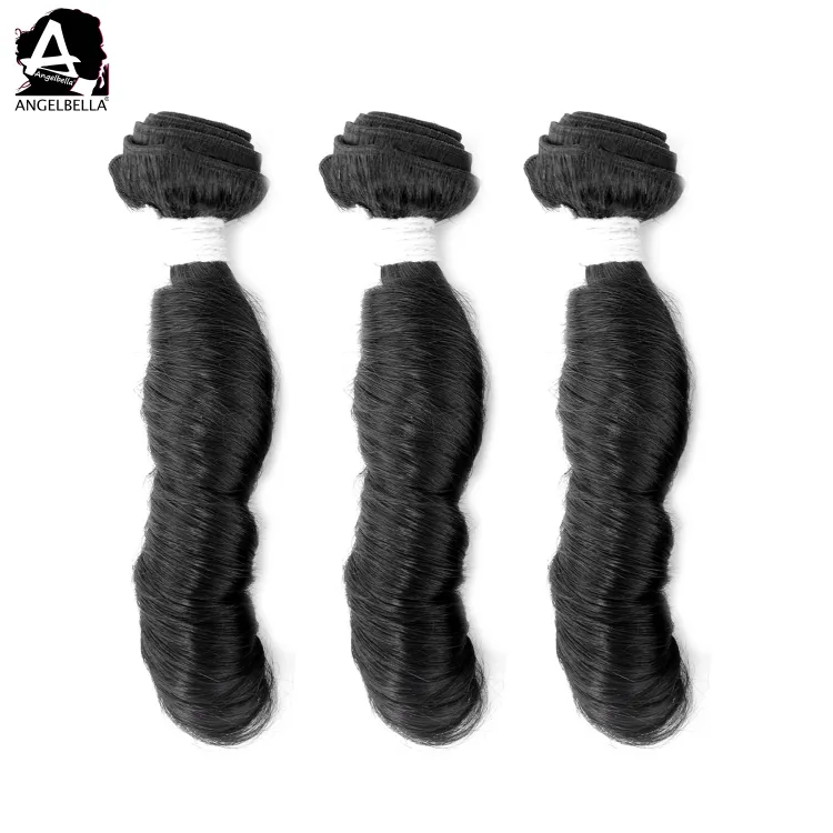 Angelbella New Styles Spring Wave Hair Bundles 1b# Virgin Human Hair