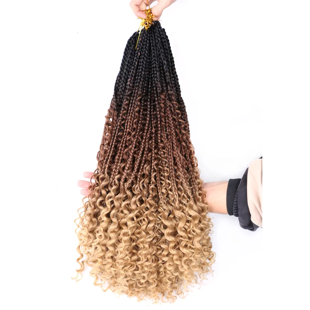 Authentic Synthetic Hair Crochet Braids Boho Goddess Box Braids 20