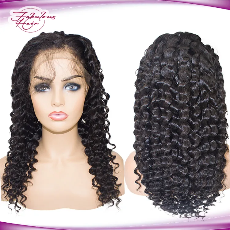 Best Quality Human Hair Supplier 180% Density Deep Wave Hair Wigs