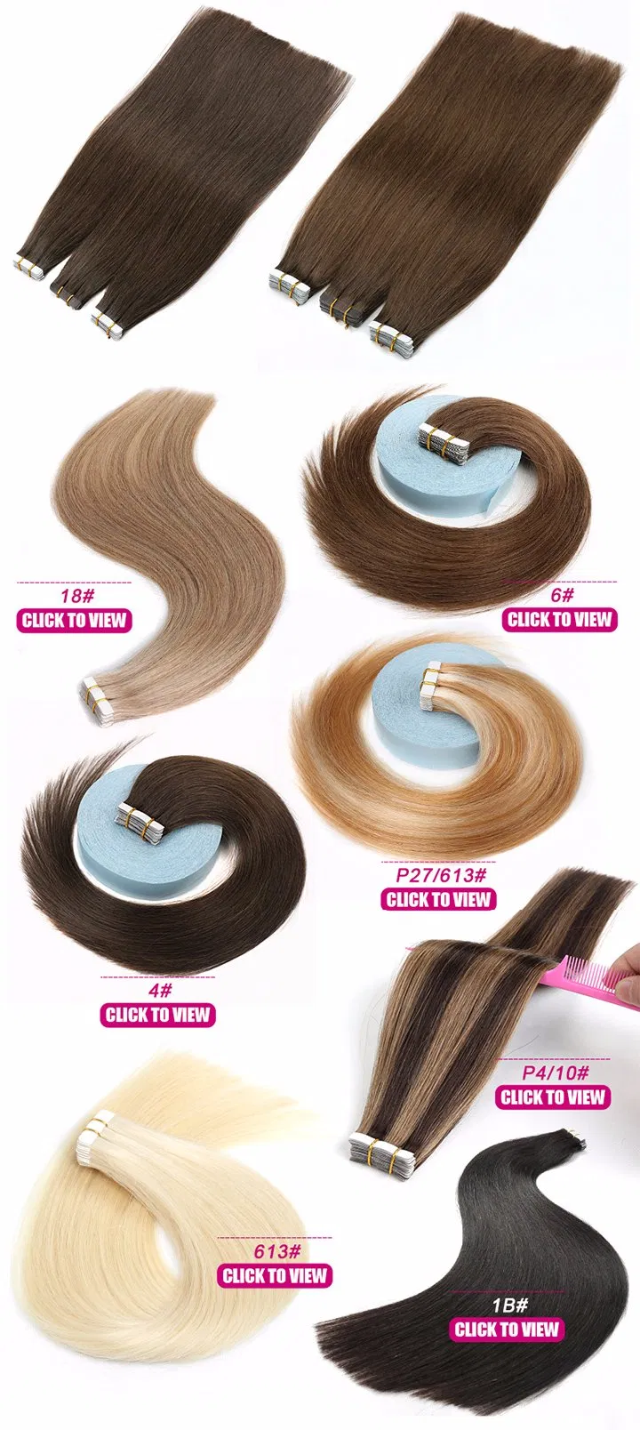 Best Selling Ombre Color Clip-on Hair Extensions
