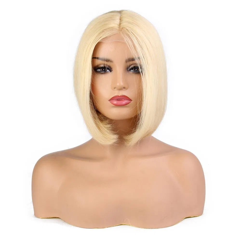 Blonde 613 Color Bob Wigs 100% Remy Human Hair Frontal Lace Wigs