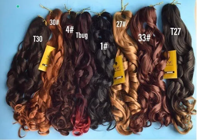Braids Pony Style Spiral Curly Hair French Curl Crochet Braids Kenya Pony Style Deep Wave Hair Extensions 22inches 150g