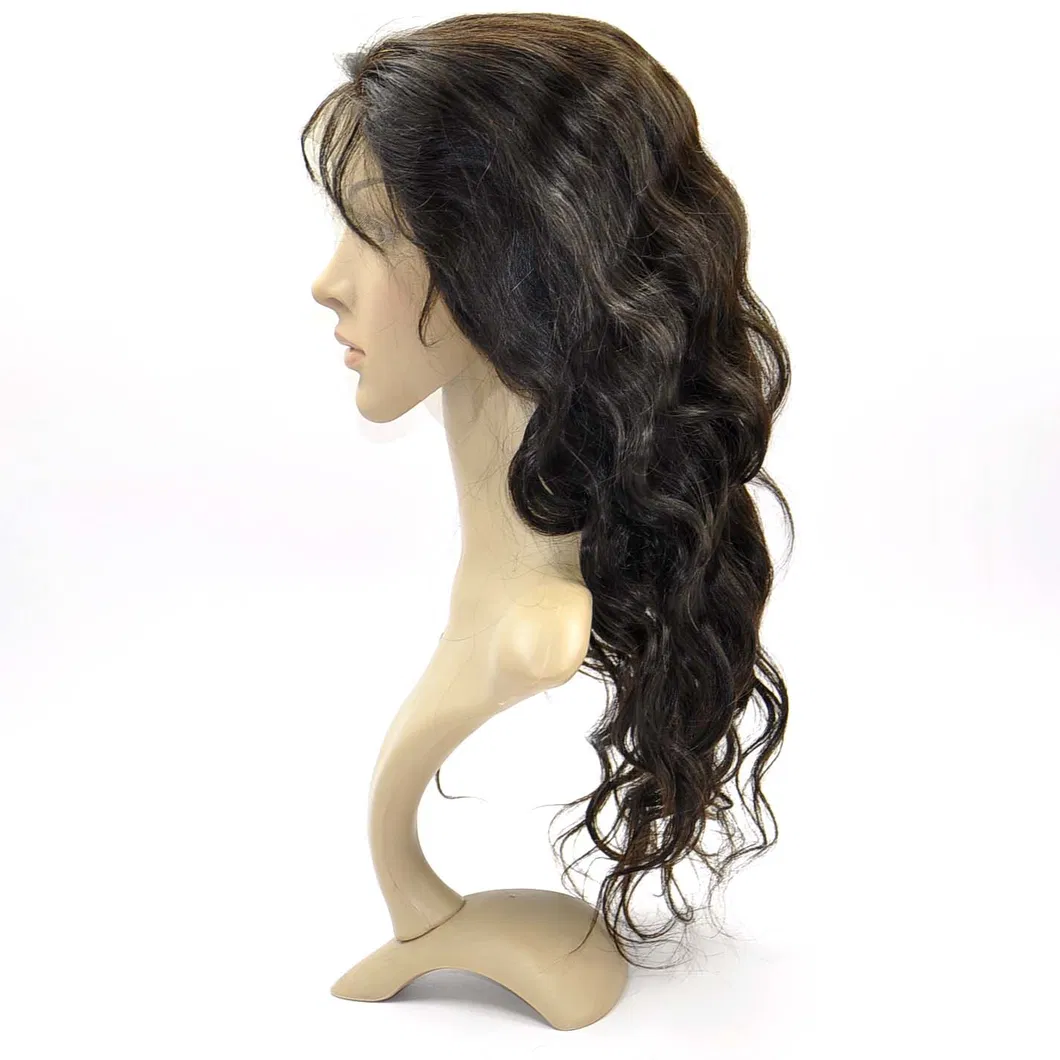 Brazilian Virgin Hair Front Lace Wigs (20Inch-Body wave)