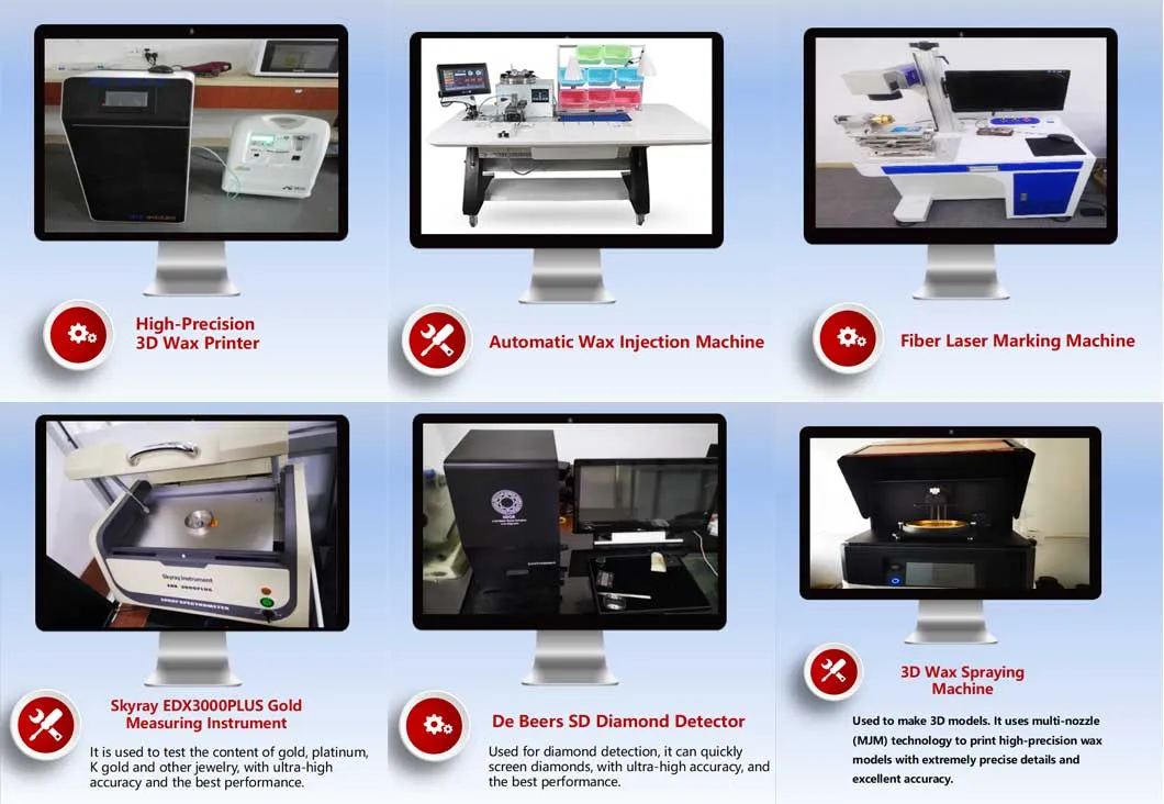 Central Flower Head of Real Gold Natural Diamond Rings or Pendants Jewelry