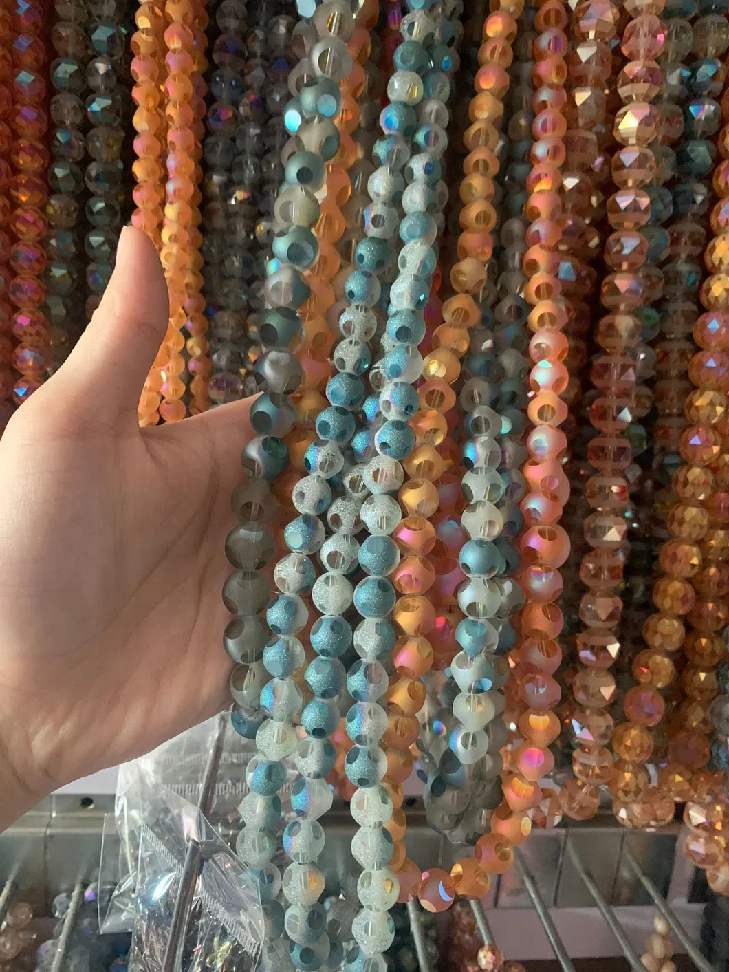 Charms Crystal Glass Loose Breads Faceted Flat Beads Craft Beading Jewelry Wholesale