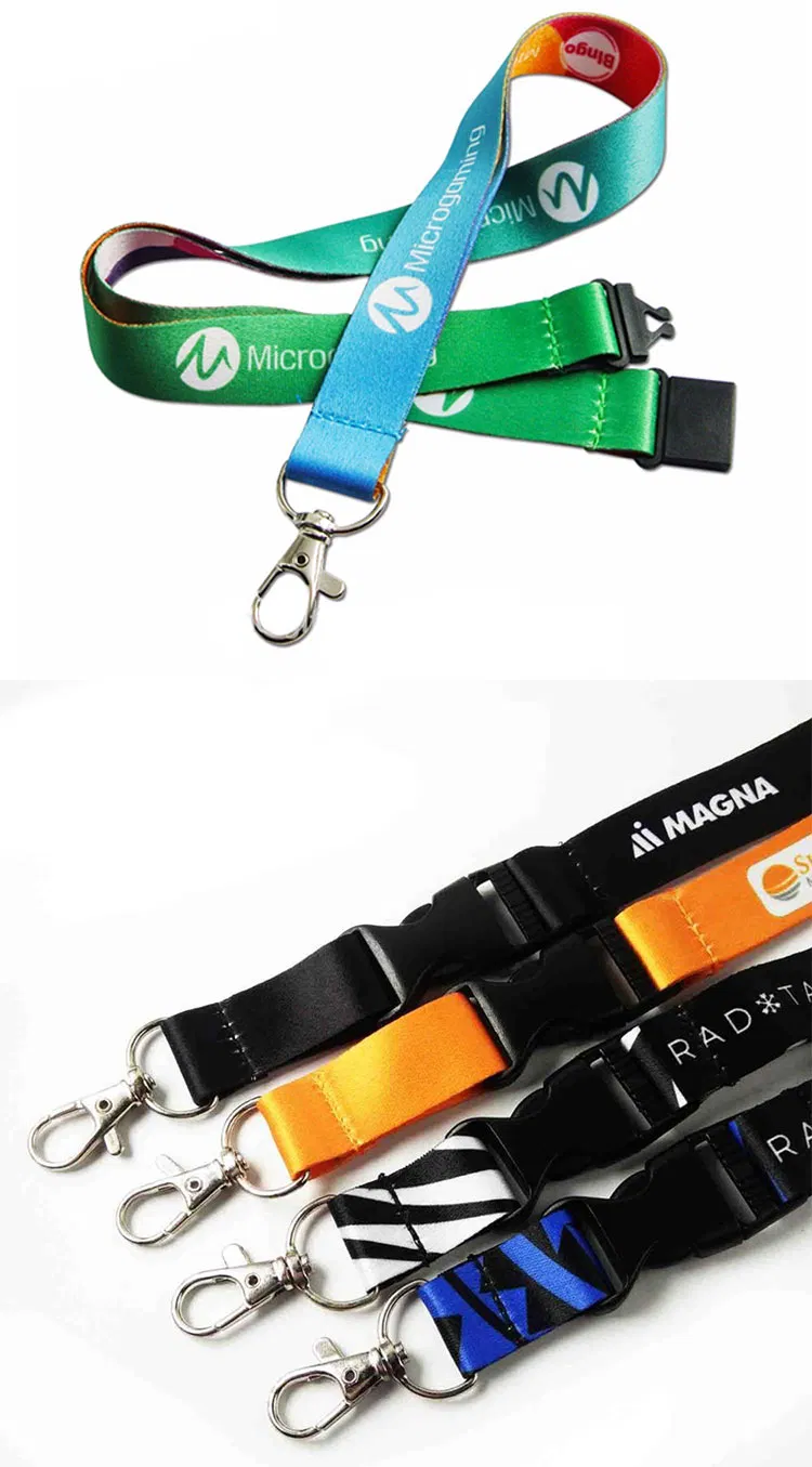 Cheap Custom Badge Reel Lanyard No Minimum Order