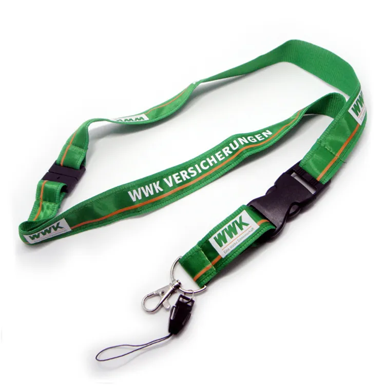 China Manufacturer Polyester Printing Lanyards, Woven Lanyard, ID Card Badge Holder, Promotion Neck Strap, Printed Safety Custom Lanyard Key Ribbon with Logo