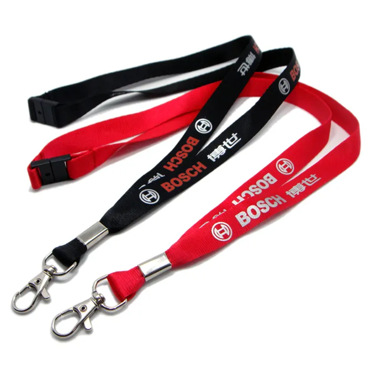 China Manufacturer Polyester Printing Lanyards, Woven Lanyard, ID Card Badge Holder, Promotion Neck Strap, Printed Safety Custom Lanyard Ribbon with Logo