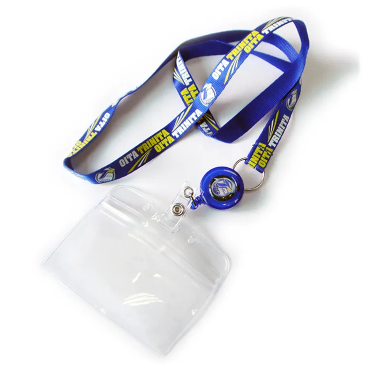 China Manufacturer Polyester Printing Lanyards, Woven Lanyard, ID Card Badge Holder, Promotion Neck Strap, Printed Safety Custom Lanyard Ribbon with Logo