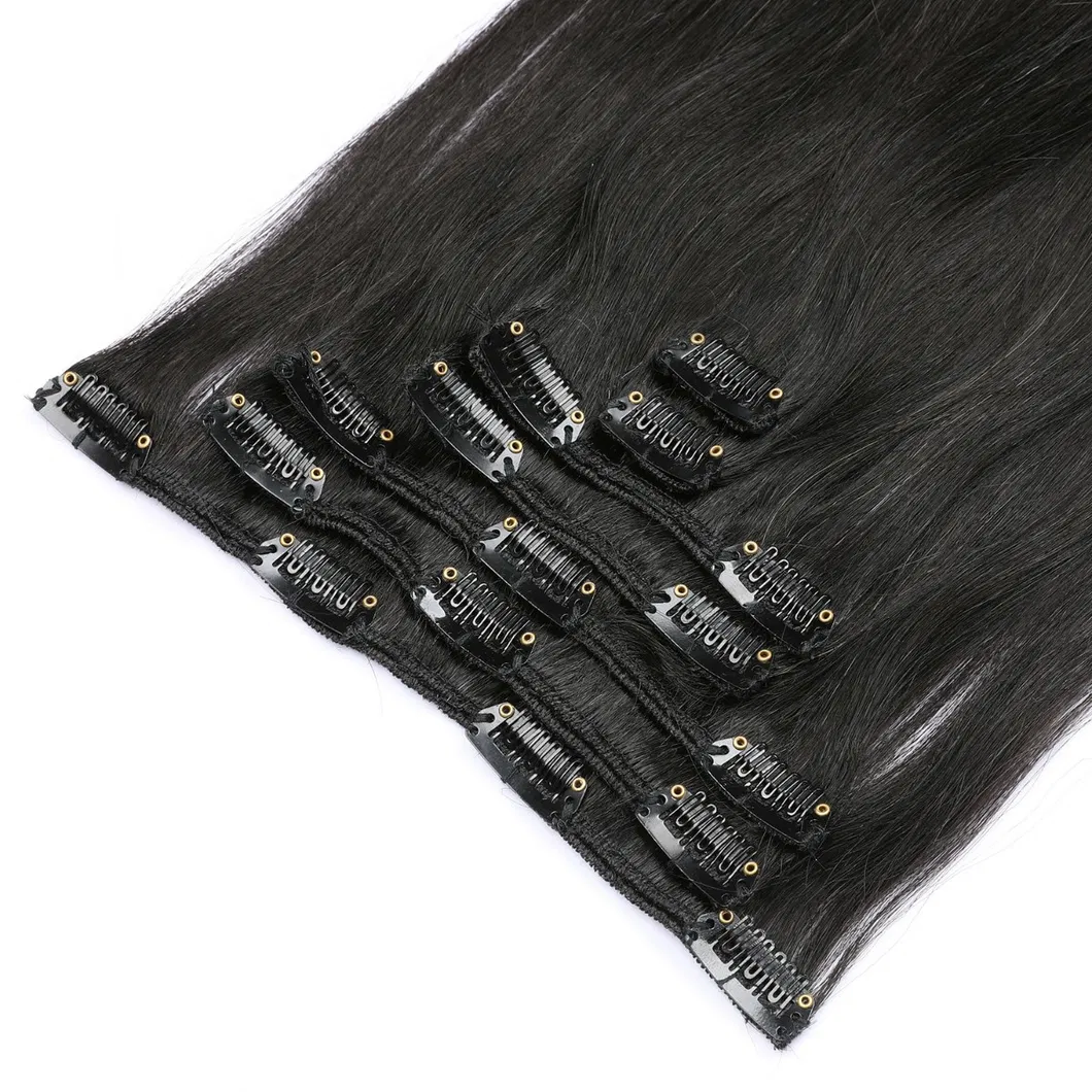 Clip in Human Hair Extensions 100% Remy Natural Human Hair Full Head 70g to 140g Clip Ins