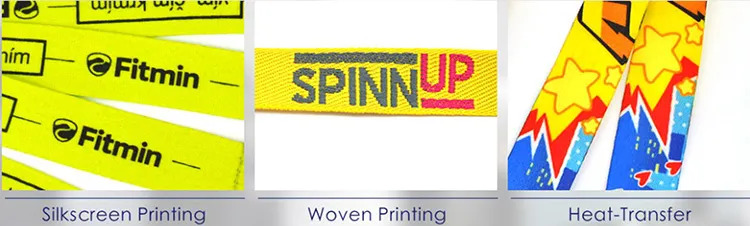 Cool Printed Logo Nylon Lanyard with No Minimum Order