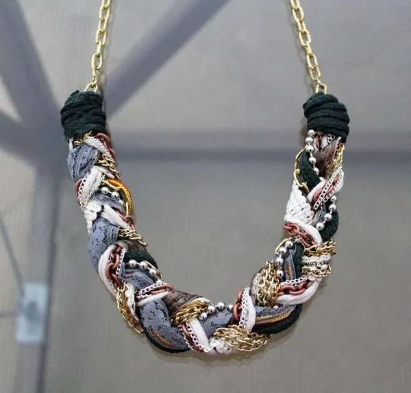 Cord Net Chain Hemp Flower Type Women Clavicle Necklace Fashion Jewelry