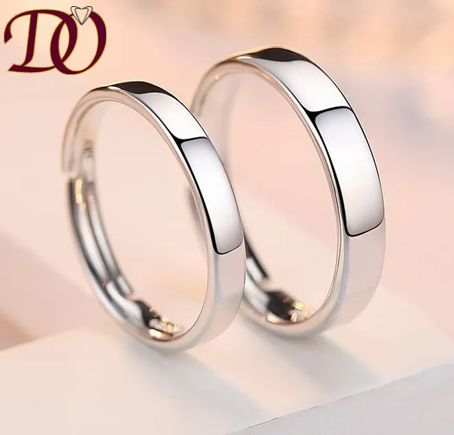 Custom 925 Silver Ring Top Quality Rhodium Plated Silver Wedding Ring