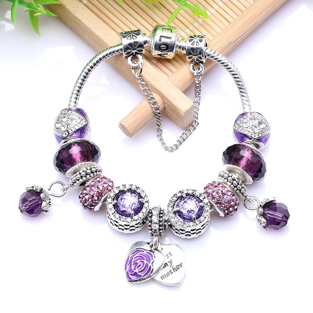 Cute Ladybird Charm Bracelets Little Girl Beetle Charm Bracelet for Kids