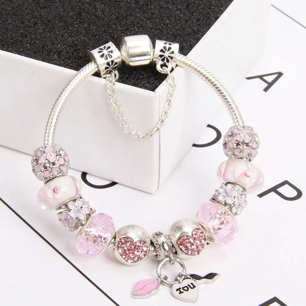 Cute Ladybird Charm Bracelets Little Girl Beetle Charm Bracelet for Kids