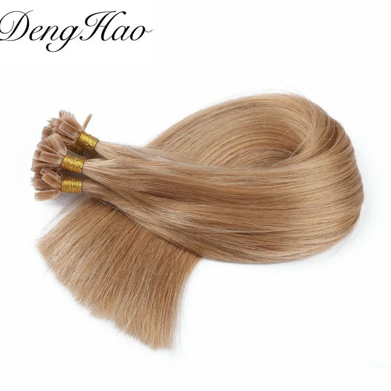 Denghao Best Price 100% Indian Remy Hair Natural Straight U Tip Hair