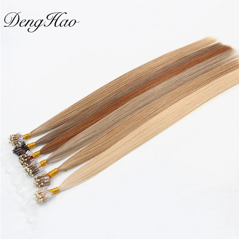 Denghao Factory Double Drawn 100% Human Micro Ring Hair