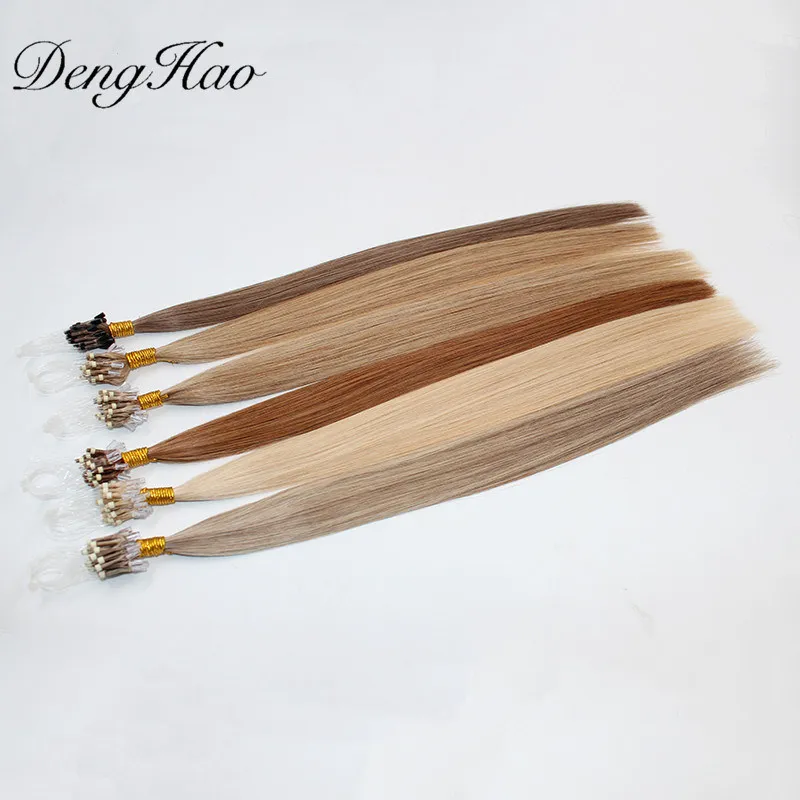 Denghao Factory Double Drawn 100% Human Micro Ring Hair
