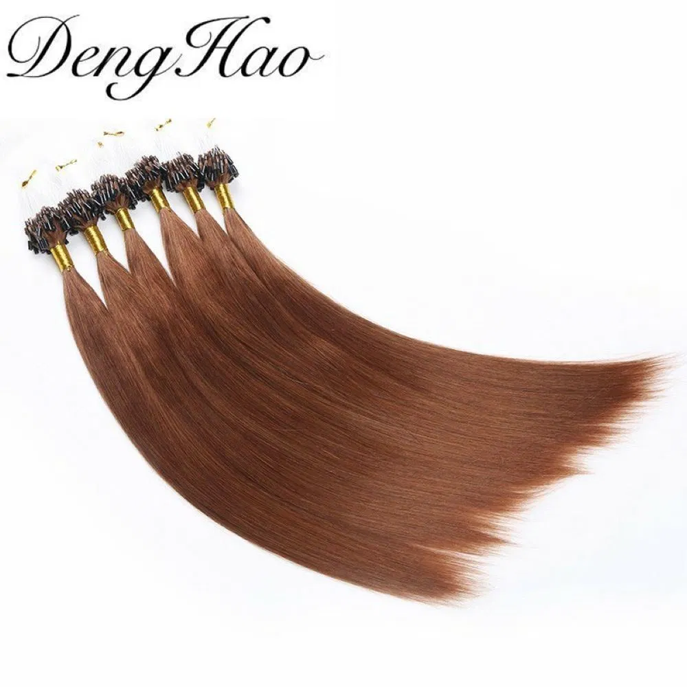Denghao Factory Double Drawn 100% Human Micro Ring Hair