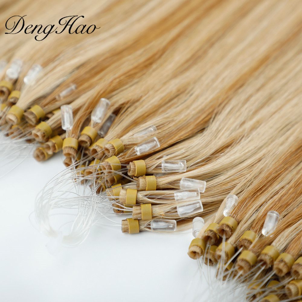 Denghao Factory Unprocessed High Quality 100% Human Hair Micro Ring Hair Extension