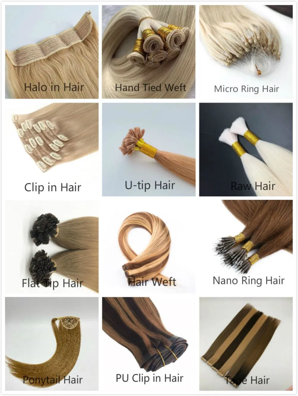 Denghao Weft Hair Extensions Human Hair Weft Hair Extensions